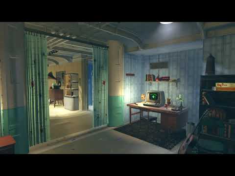 Fallout 76 - Vault 76 Bedroom Ambiance (machinery, air conditioning, white noise)