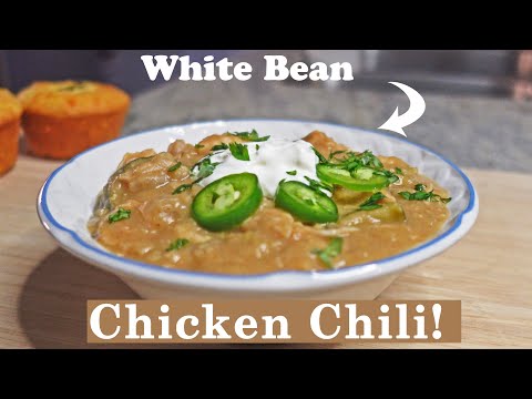 Best Chicken Chili Recipe | How to make White Chicken Chili | Easy Chili Recipe