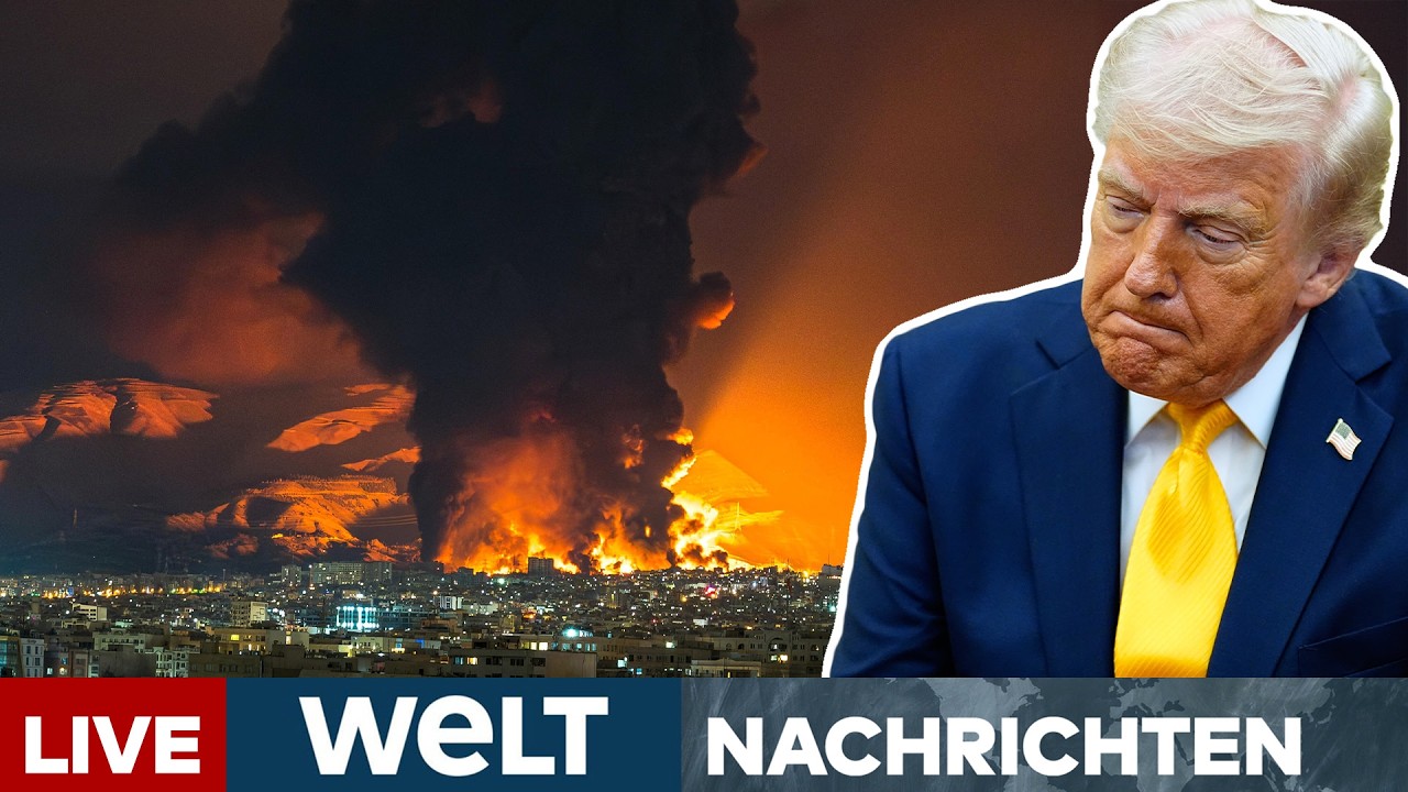 IRAN-KRIEG: Trump droht mit völliger Eskalation! – Heftige israelische Angriffswelle | WELT LIVE