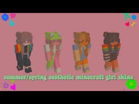 mcpe π¨; aesthetic minecraft girl skins πΏ