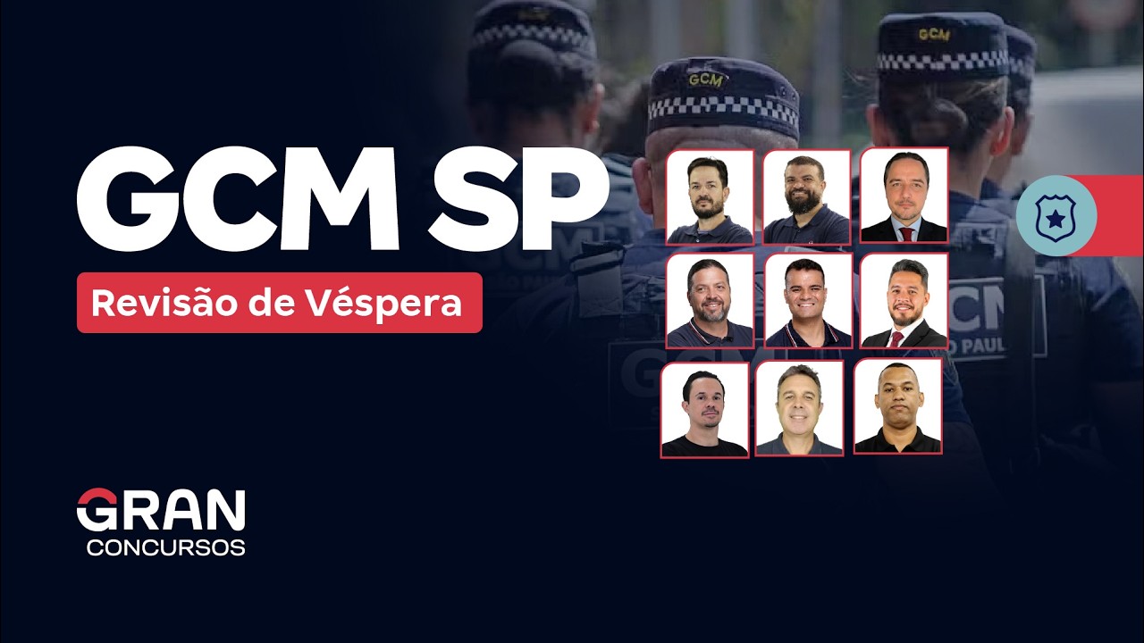 Concurso Guarda Municipal de SP | Revisão de Véspera