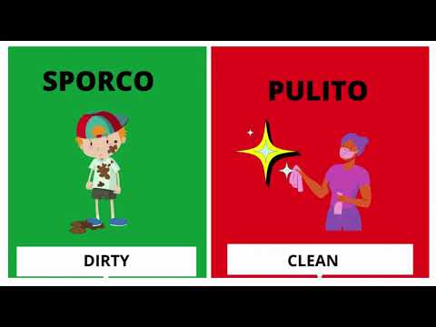 Italian opposite adjectives  with english sub | Adjectives in italian|  Learnself lingua