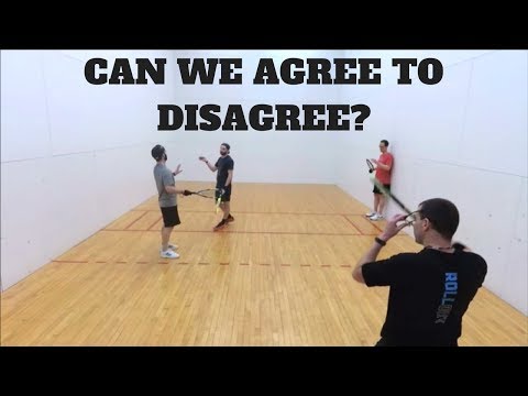 Racquetball Clips 89 - Friendly Doubles gets tense...