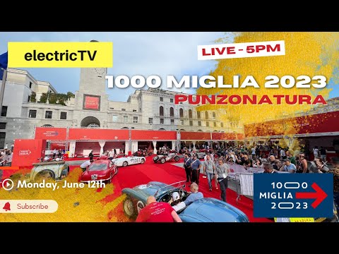 1000 Miglia 2023 | Punzonatura LIVE | Piazza della Vittoria Brescia