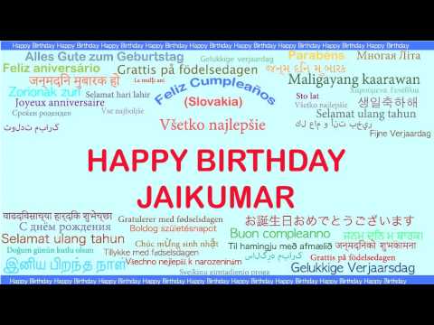 JaiKumar   Languages Idiomas - Happy Birthday
