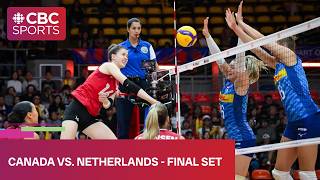 Final set of Canada vs. Netherlands at FIVB Volleyball Women’s Nations League stop in Thailand