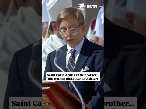 Saint Carlo Acutis’ Little Brother Reads the First Reading | Family of Carlo Acutis