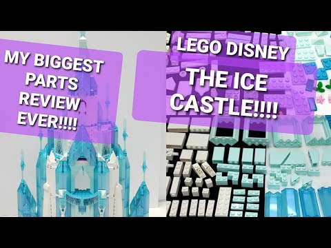 LEGO DISNEY FROZEN 2021 PARTS REVIEW! The Ice Castle! Lego set #43197