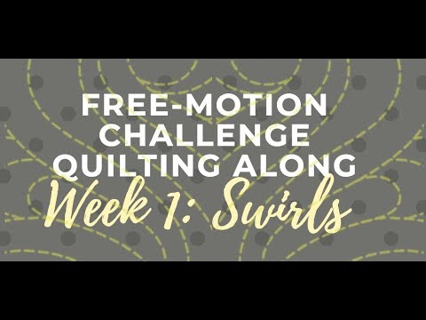 How to Machine Quilt the Basic Swirl Meander: Free-motion Challenge Quilting Along w/ Angela Walters