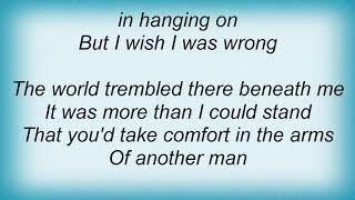 Travis Tritt - I Wish I Was Wrong Lyrics