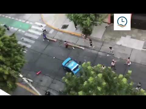 incidentes entre hinchas y fuerzas de seguridad tras el partido All Boys-Atlanta