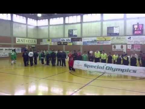 Ingresso in campo Cagliari C5-Toniolo Milano