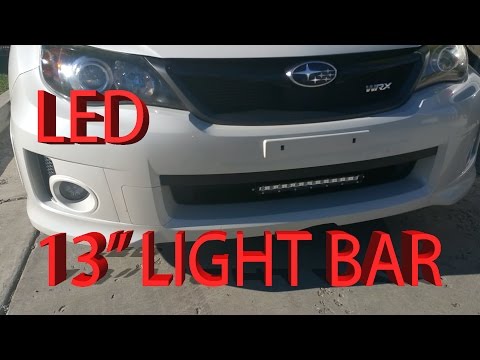 Subaru Impreza WRX LED 13 inch lightbar install video