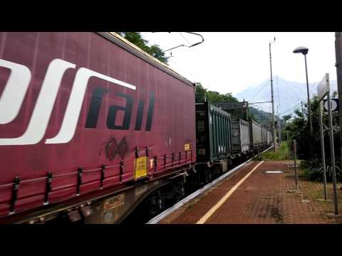 DOPPIA DI 185 DB  IN TRANSITO CON MERCI A PREGLIA. (VB) 25 - 6 -  2016