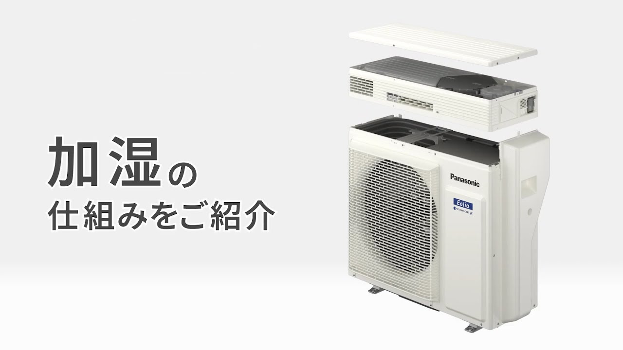 パナソニックエアコン エオリアLVシリーズ 加湿の仕組み【パナソニック公式】