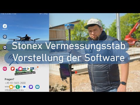 Stonex Vermessungsstab - Vorstellung der Software Cube-A