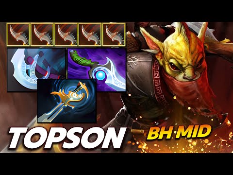 TOPSON [Bounty Hunter] Mid Echo Sabre Wicked Build Dota 2 (Fullmatch)