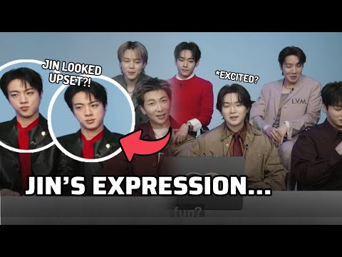 IT'S SO SAD?! Jin Really Show his Uncomfortable Reaction to members When they Talked About this?!