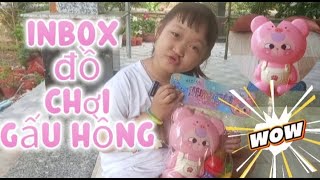 Lucky inbox pink bear toy full of surprises