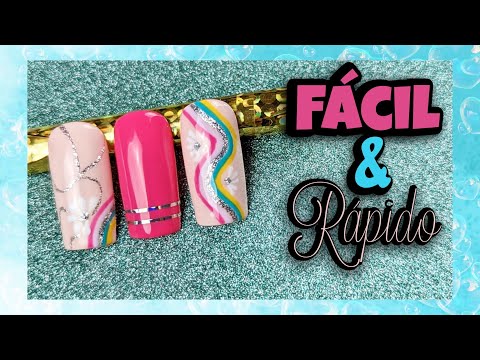Diseño de uñas FLORES | Decoración de uñas FACIL Y RAPIDO ♥ Nail Art By Andy