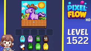 Pixel Flow Level 1522 Solution Walkthrough