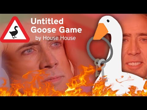 Untitled Goose Game pero soy un ganso malévolo xd