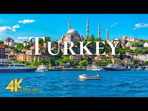 FLYING OVER TURKEY 4K UHD - Relaxing Music with Breathtaking Landscapes