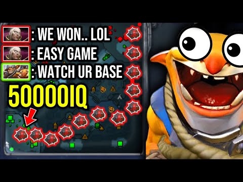 How real man play techies!! OMG 50000IQ EPIC Sh*t ONE SHOT THRONE SETUP FROM THE BASE!!!
