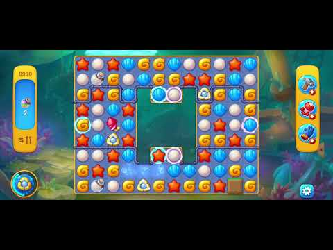 6990 Unlocking New Level #fishdom #playrix #Pretty Aqua ♒ Fishdom 🐠🐟