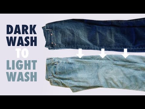 Dark Wash Jeans to Light Wash Jeans : 6 Steps (with Pictures