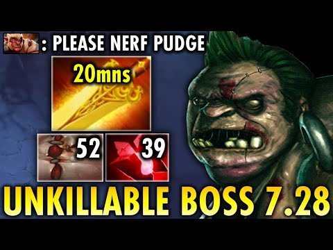 If this Still Happen, They will Nerf Pudge Soon! OMG Who Can Kill Him? Raid Boss 7.28 | Genius Pudge