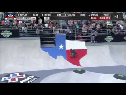 Pedro Barros décroche l'or en park aux X Games Austin 2014