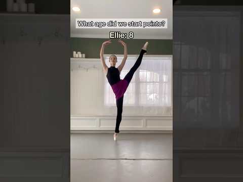 What Age Did We Start Pointe?🩰😲  #ballet #ballerina #shorts #short