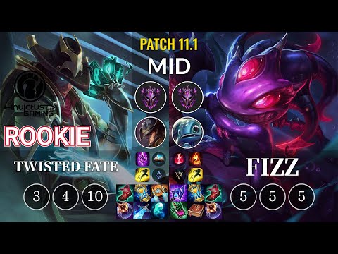 IG Rookie Twisted Fate vs Fizz Mid - KR Patch 11.1