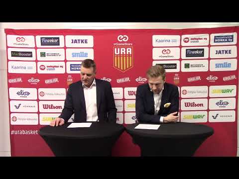 Korisliiga: Ura Basket eGameStars-Korihait 23.11.2019 lehdistötilaisuus