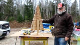 DIY Pallet Wood Table Top Christmas Tree