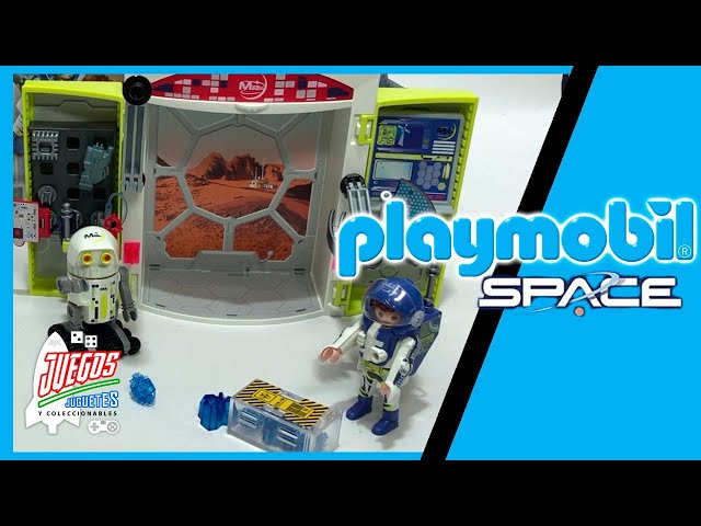 Vídeo relacionado con PLAYMOBIL Space Promo Packs 71369 Destructor de Meteoritos, Vuelo Espacial, Brazo articulado Giratorio y cañones disparadores, Juguetes para niños a Partir de 4 años