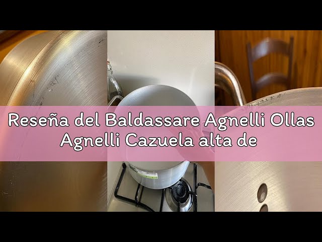 Vídeo relacionado con Ollas Agnelli Cubren de Aluminio, con el Puente de Acero Inoxidable, con Hem, de Plata, 16 cm