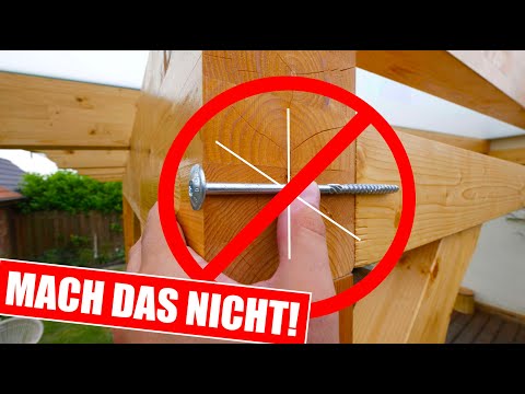 VERMEIDE diese FEHLER beim bau einer Terrassenüberdachung // MrHandwerk