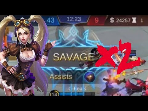Layla 2 SAVAGE IN 1 MINUTE Elite Ranked Game - Mobile Legends Bang Bang!