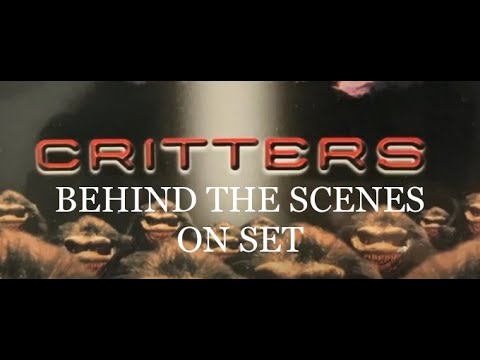 "CRITTERS" 1985   Behind the scenes.  Special effects crew