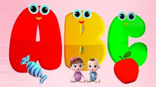 ABC Song A to Z | A for Apple 🍎 B for Ball | Fun Alphabet Phonics for Kids