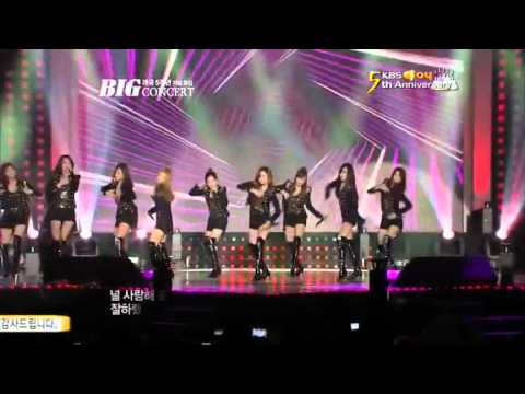 111102 SNSD - Run Devil Run + Talk + Hoot Live @ KBS Joy 5th Annivesary Big Concert