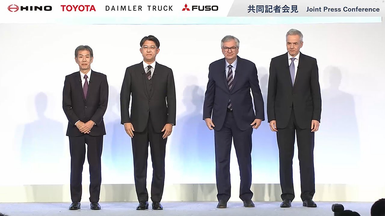 Joint Press Conference by Daimler Truck, Mitsubishi Fuso, Hino, and Toyota Motor Corporation
