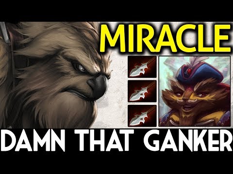 Miracle- Dota 2 [Earthshaker] VS Qupe Pangolier | Damn That Ganker