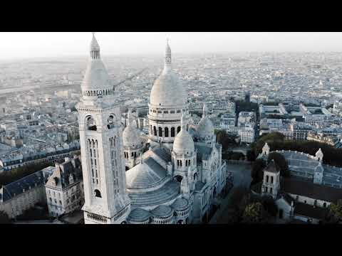 Beautiful Paris France, Drone Ultra HD 4k1080p Relaxing Music
