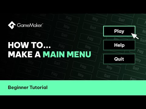 How To Create A Main Menu In GameMaker