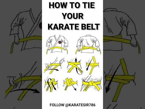 HOW TO TIE YOUR KARATE BELT #youtube #karate #martialarts