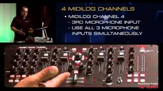 Video thumbnail for American Audio 19 MXR DJ Midilog Mixer (Product Demo) by DJ DEPOT