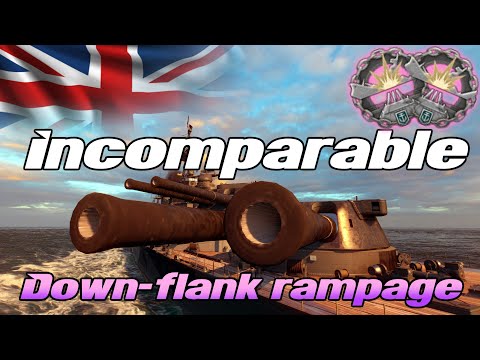 Incomparable: Down the Flank Rampage  - World of Warships